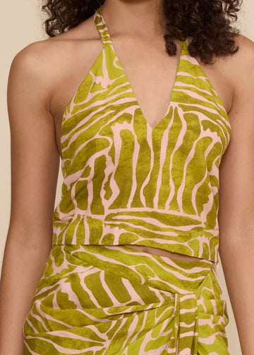 FLORES HALTER TOP