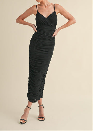MADIGAN MESH BODYCON DRESS