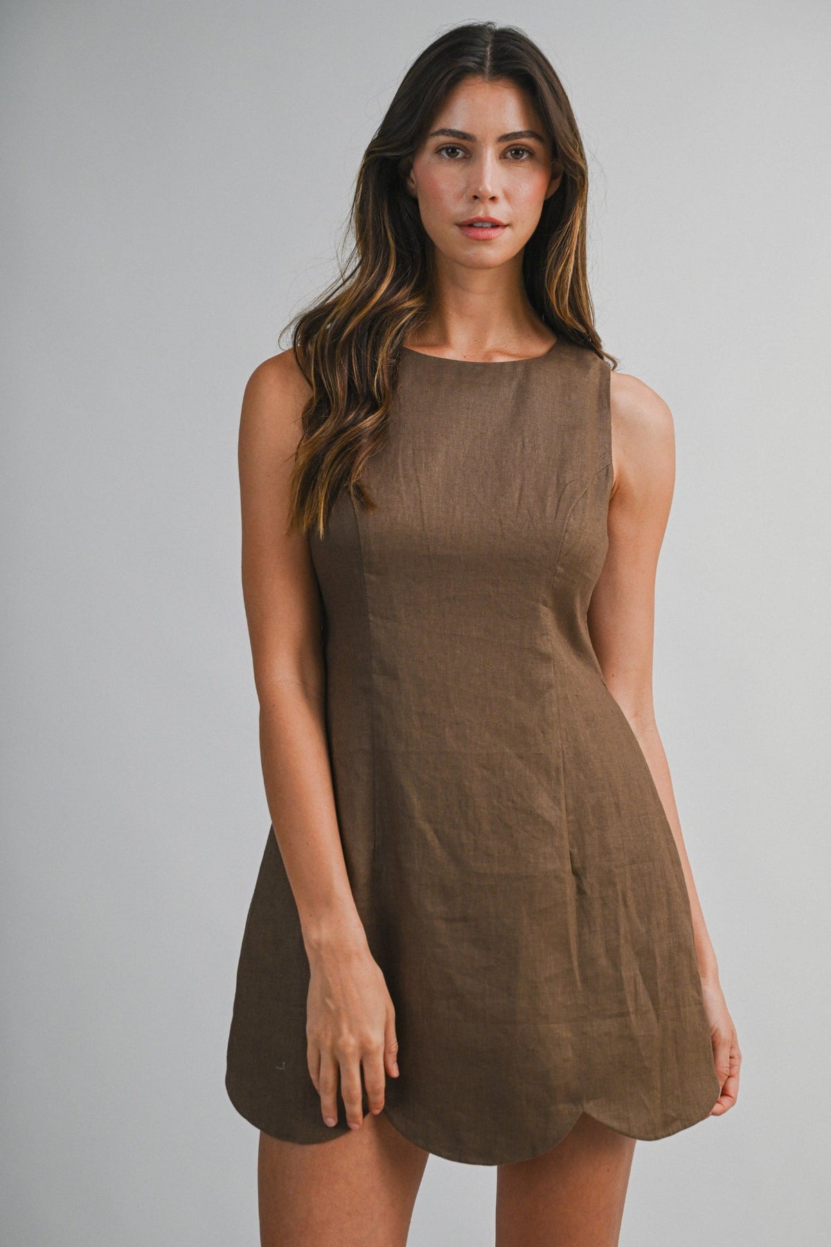 GABRIELLA LINEN MINI DRESS