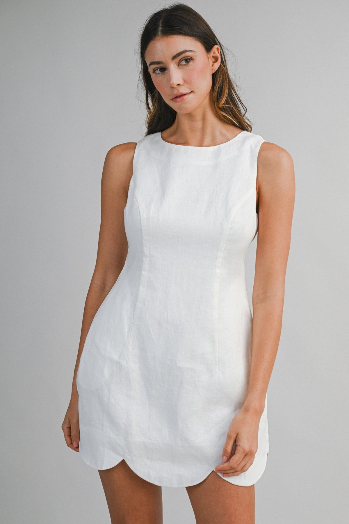 GABRIELLA LINEN MINI DRESS