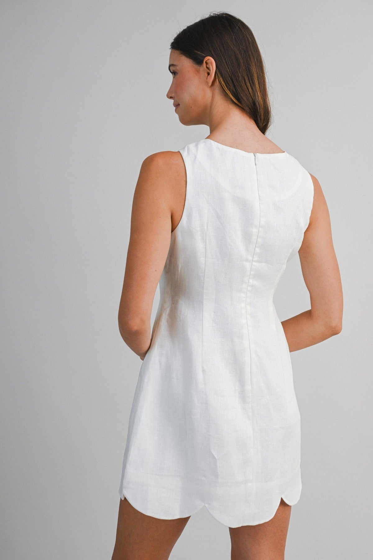 GABRIELLA LINEN MINI DRESS
