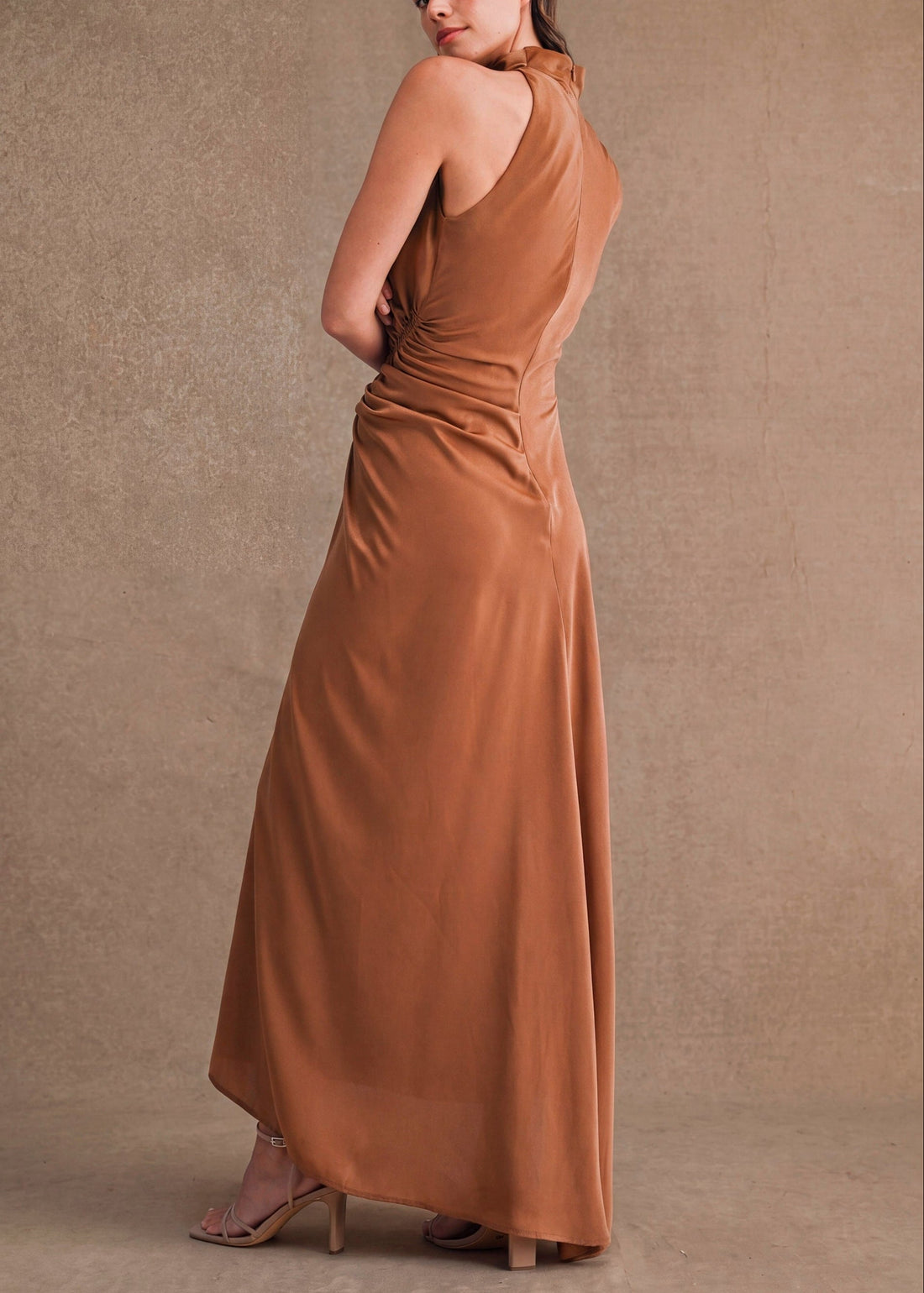 SARAH SATIN MAXI DRESS