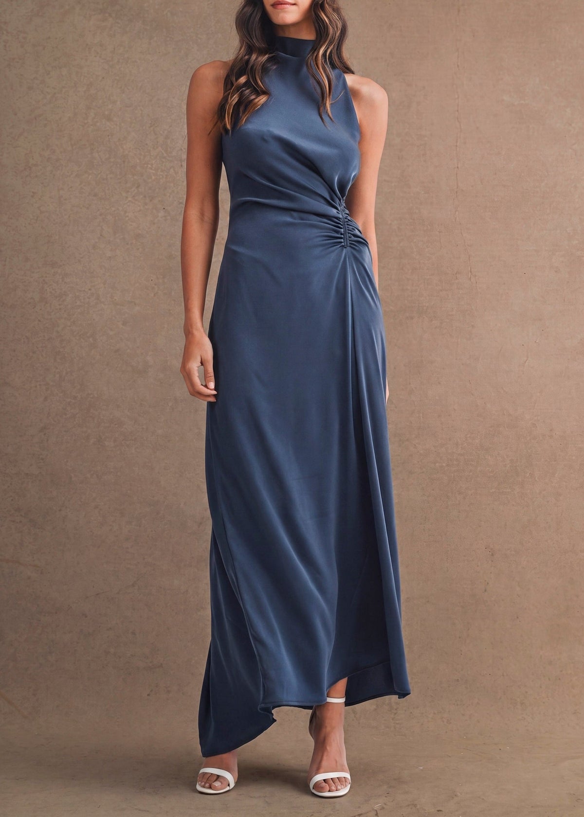 SARAH SATIN MAXI DRESS