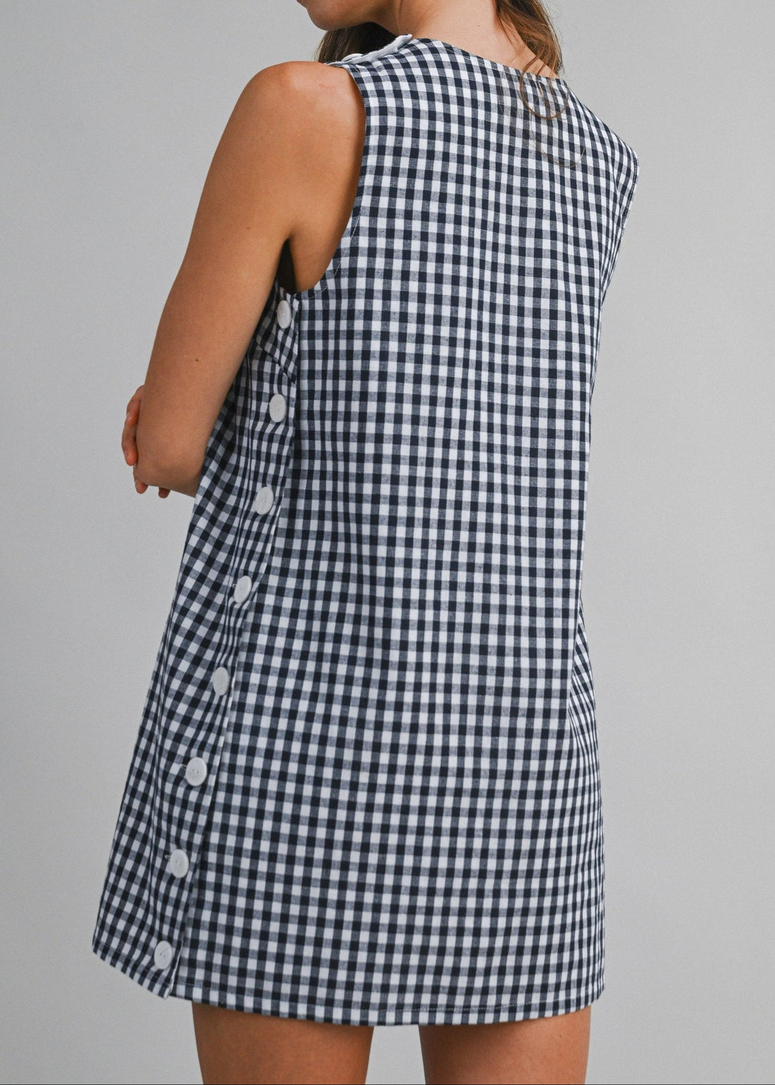 AVERY GINGHAM MINI DRESS