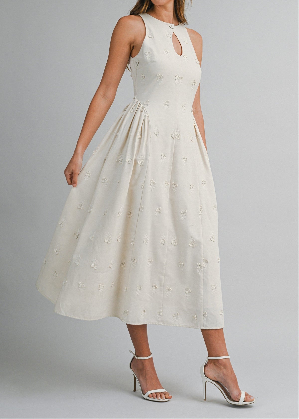 ANASTASIA SLEEVELESS MIDI DRESS