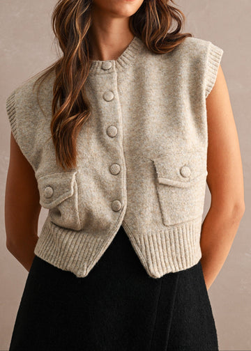 BAILEY SLEEVELESS SWEATER VEST