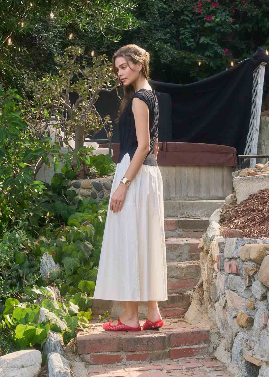 CLARA SLEEVELESS MIDI DRESS