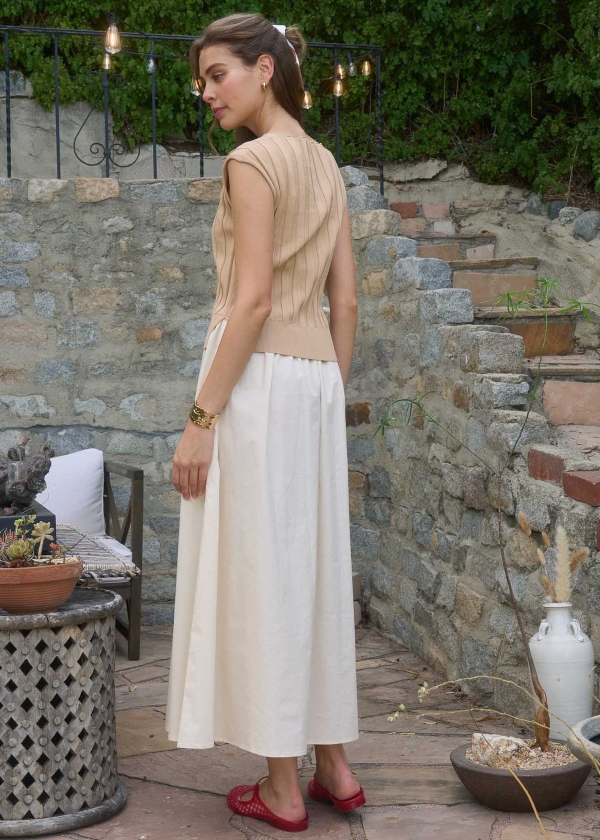 CLARA SLEEVELESS MIDI DRESS