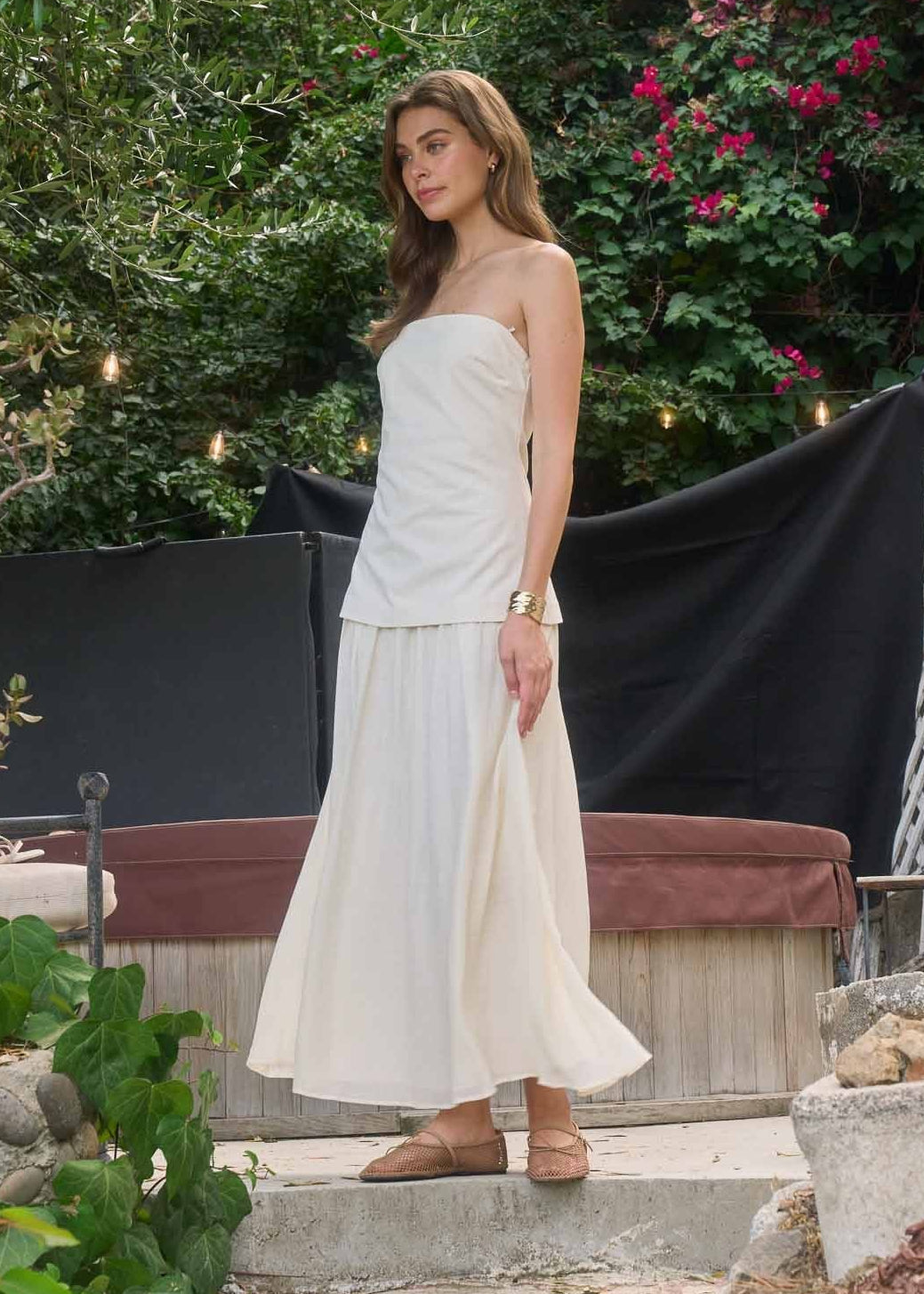 KAROL STRAPLESS MAXI DRESS