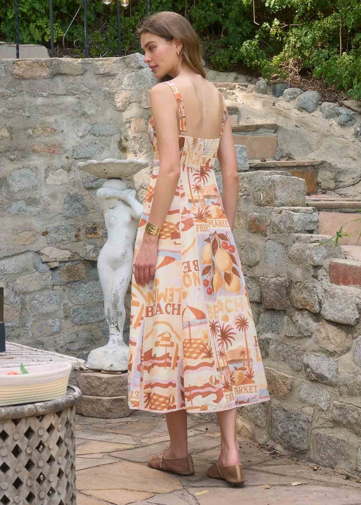 ZARA SLEEVELESS MIDI DRESS