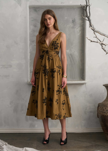 MANDY SLEEVELESS MIDI DRESS