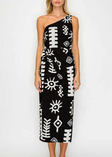 IONA ONE SHOULDER DRESS