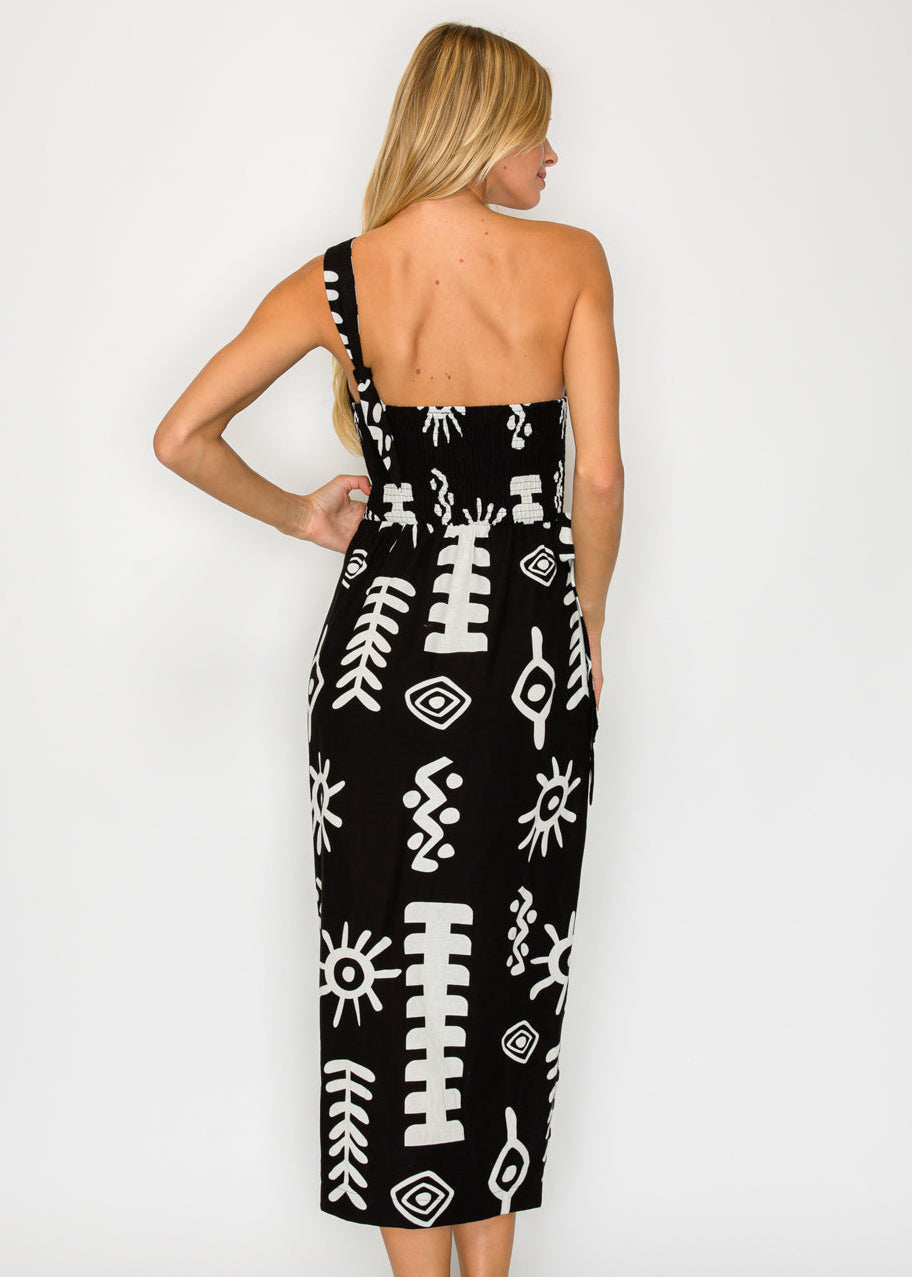 IONA ONE SHOULDER DRESS