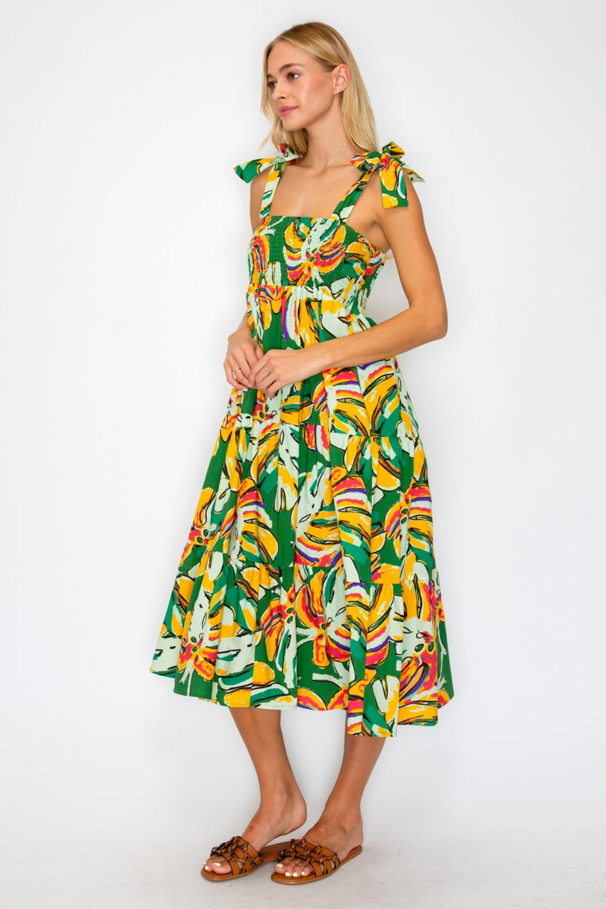 MELANIE SLEEVELESS MIDI DRESS