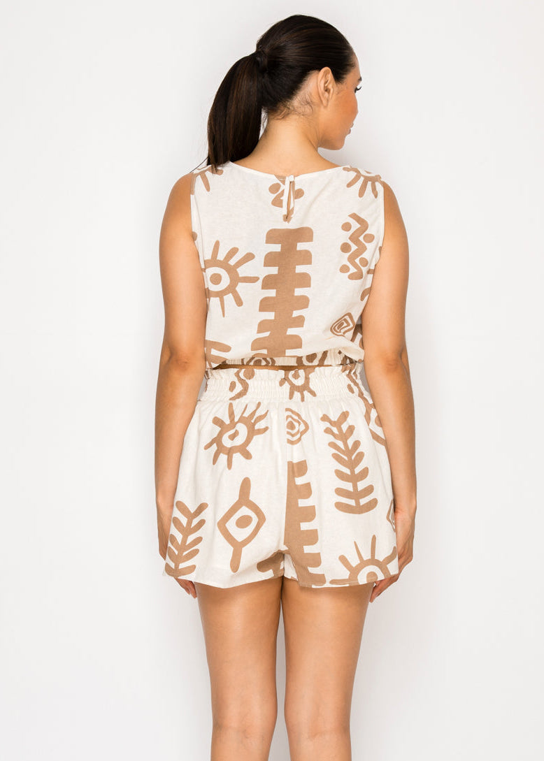 KEKE SLEEVELESS SEERSUCKER TOP