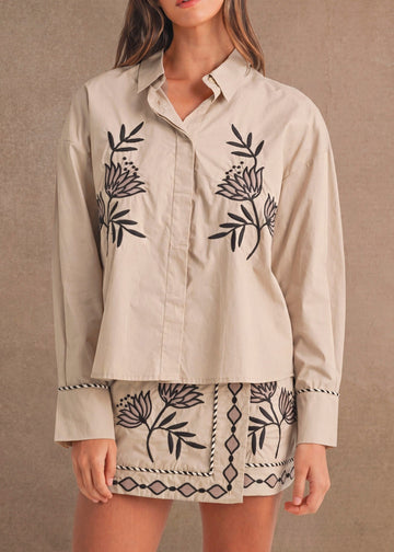 GRACIE BUTTON DOWN TOP