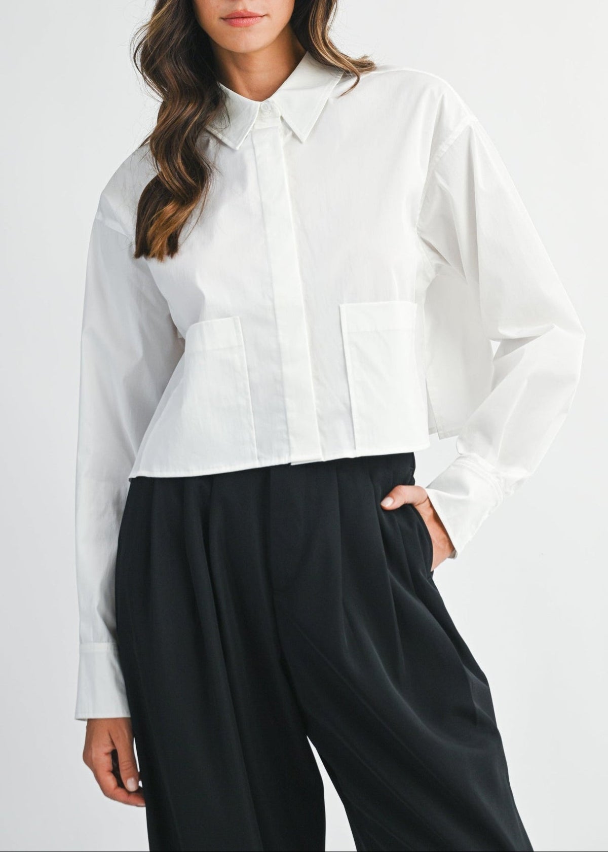 HAILEY CROPPED CLASSIC TOP