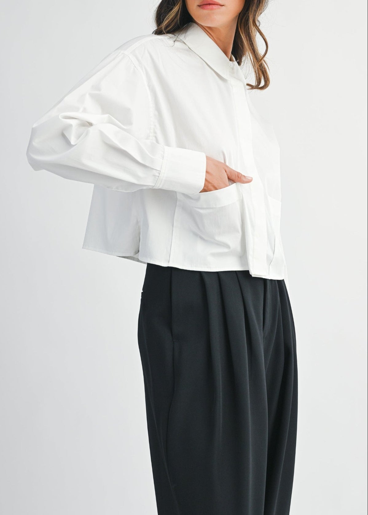 HAILEY CROPPED CLASSIC TOP