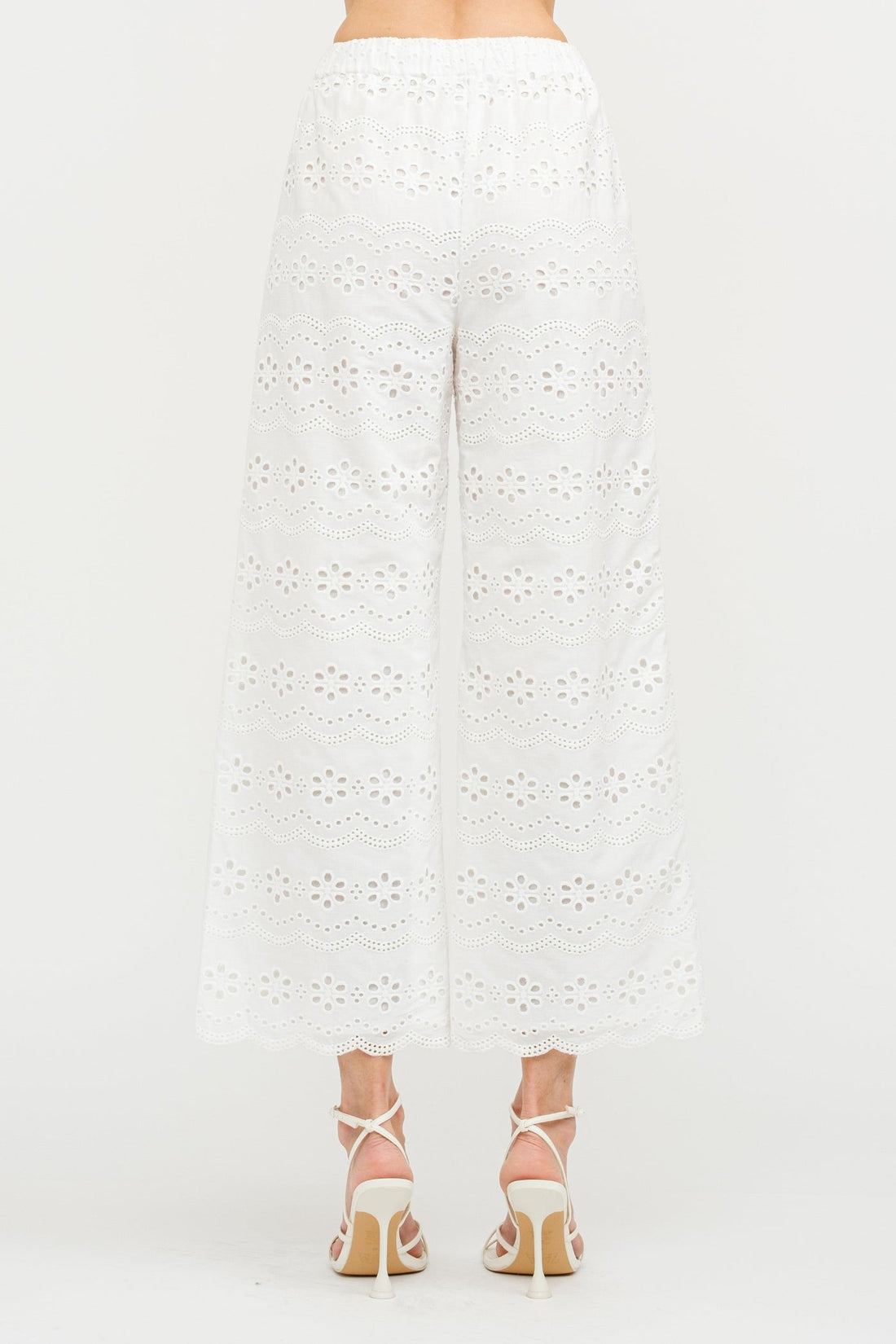 MANDY BIARRITZ EMBROIDERED PANTS