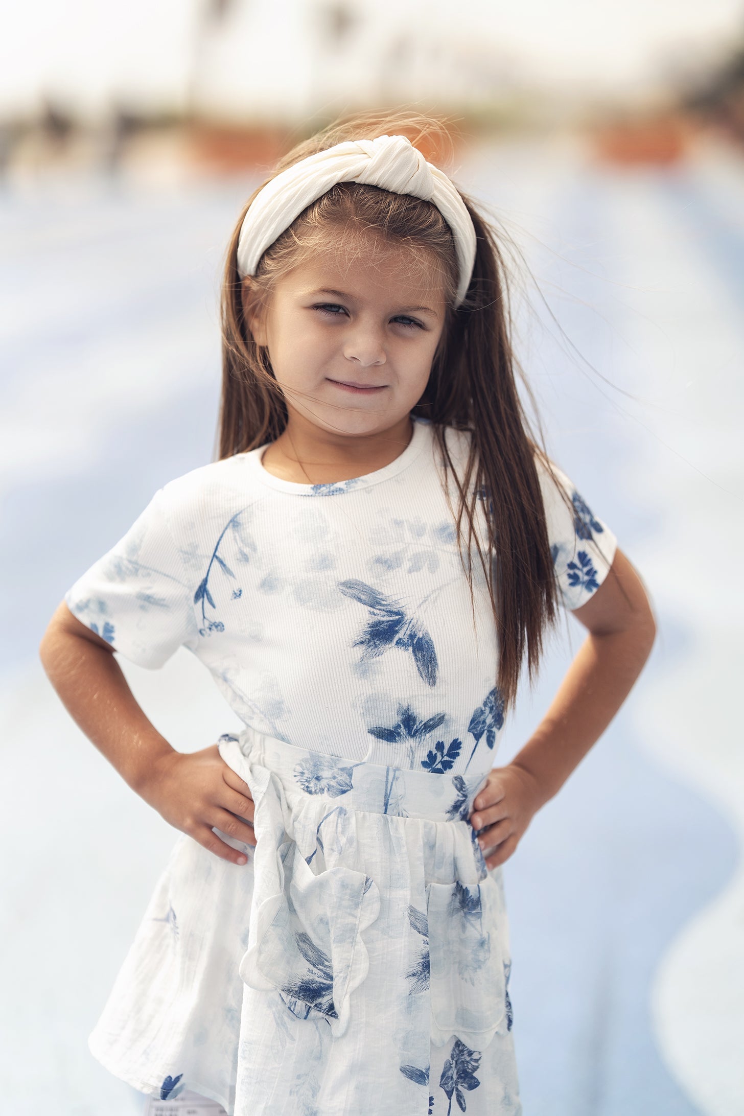 Blue Flower Skirt