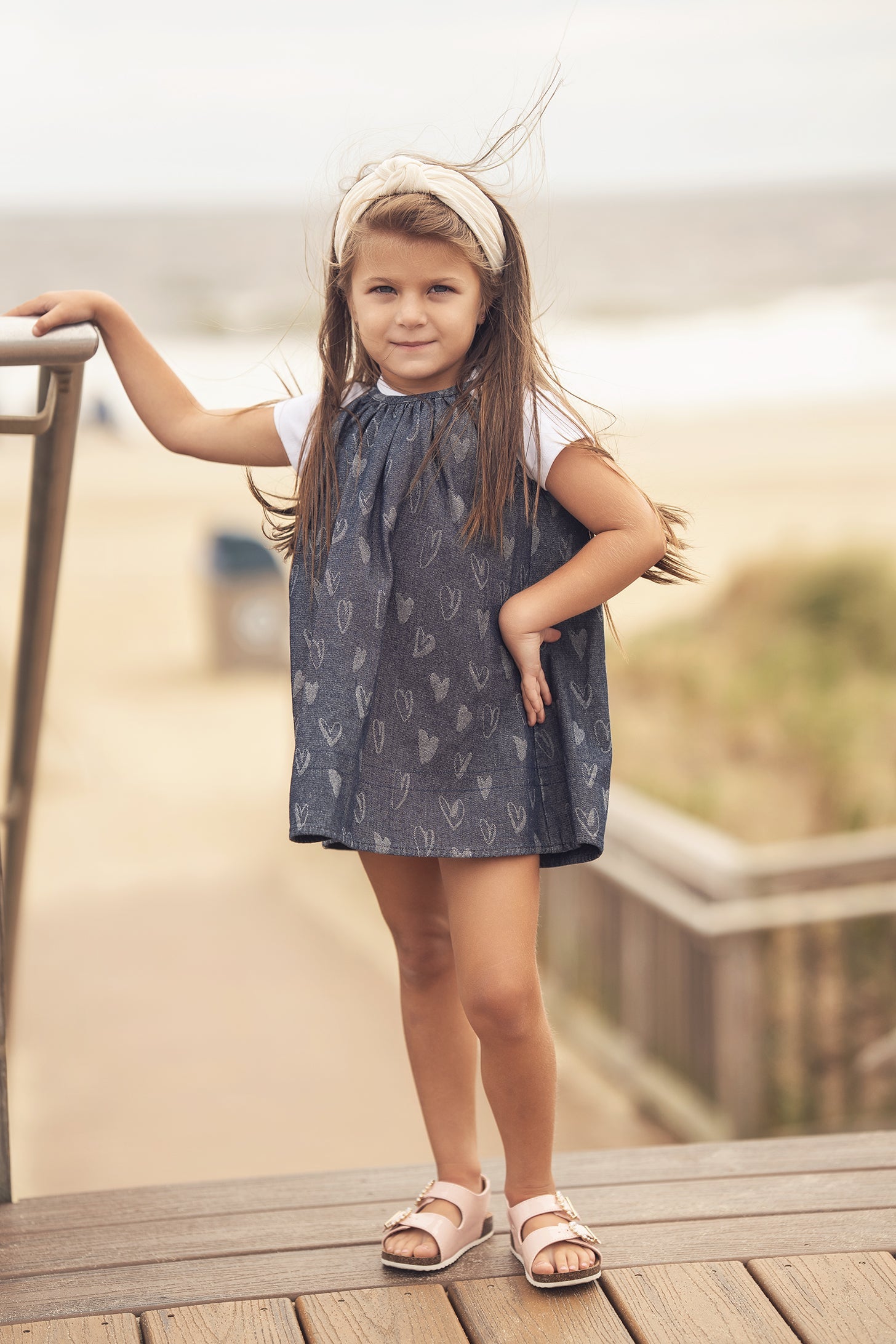 Denim Heart Jumper