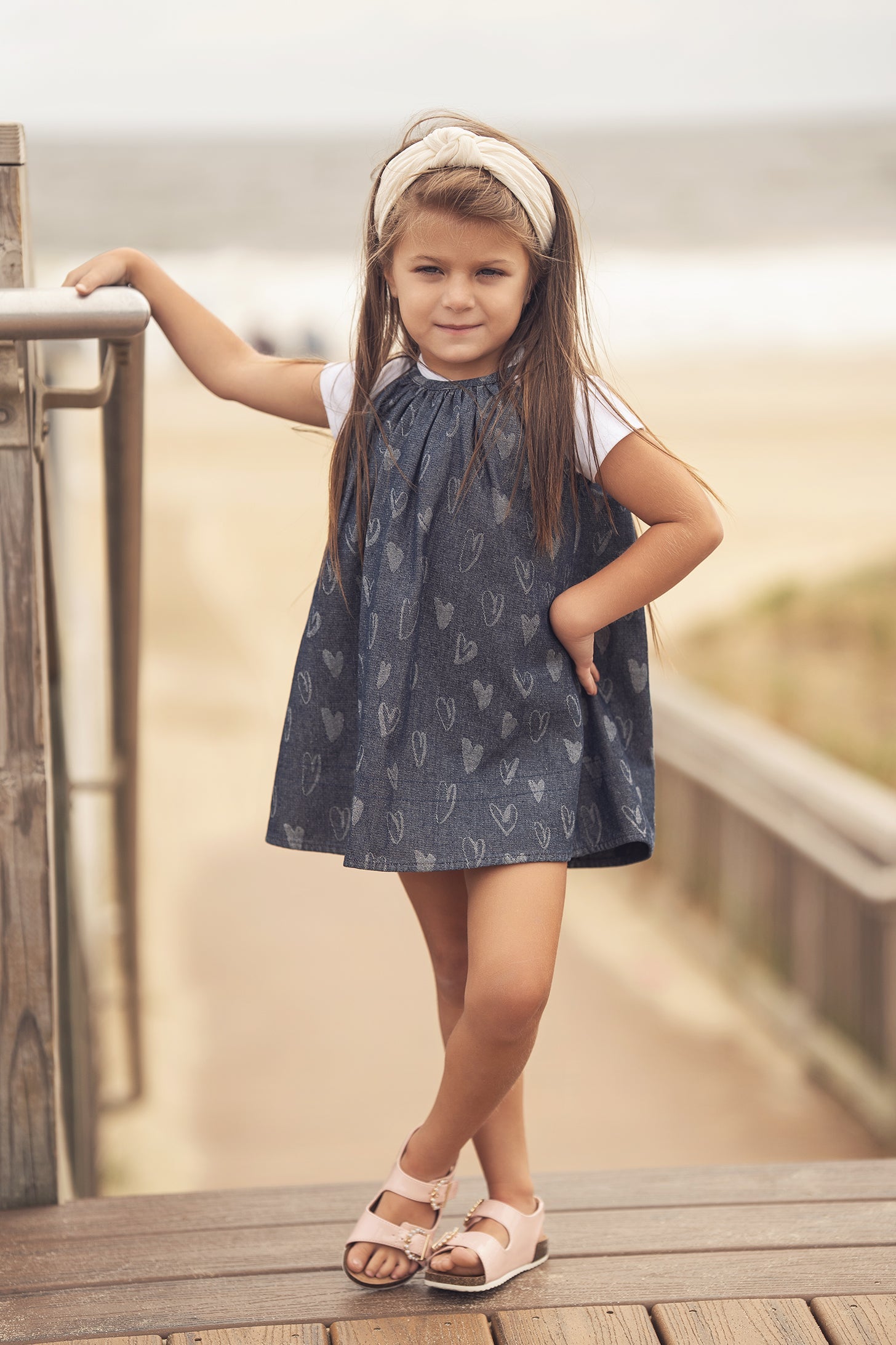 Denim Heart Jumper