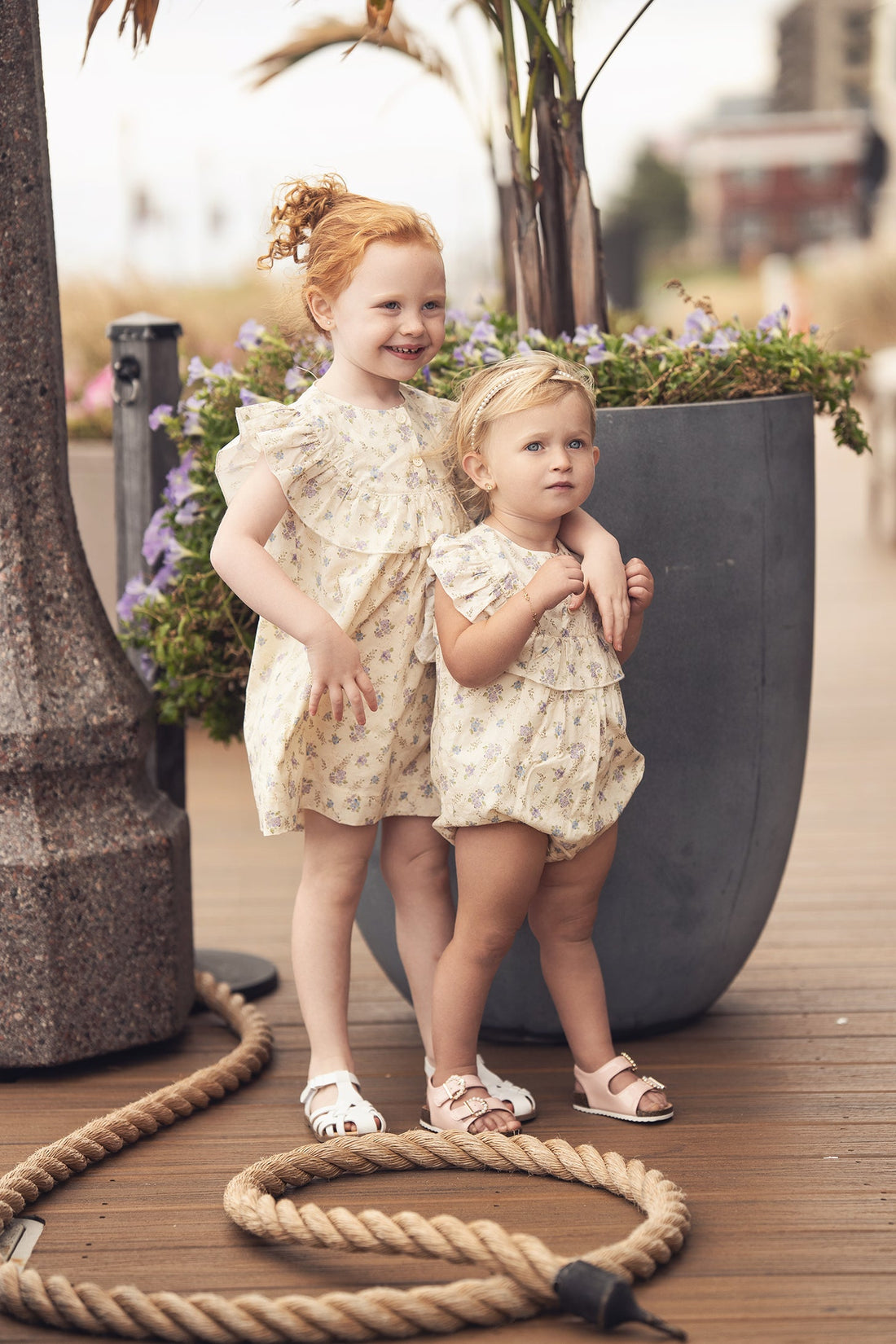 Ivory Flower Dress - Sleeveless