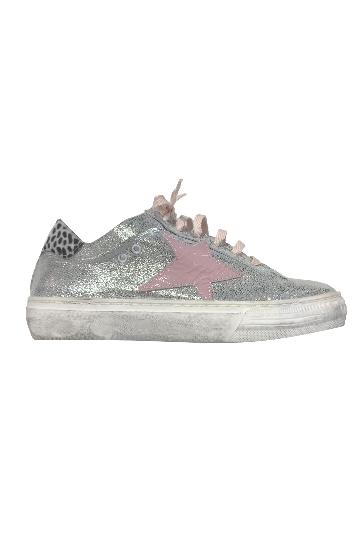 Silver/Pink Sneaker