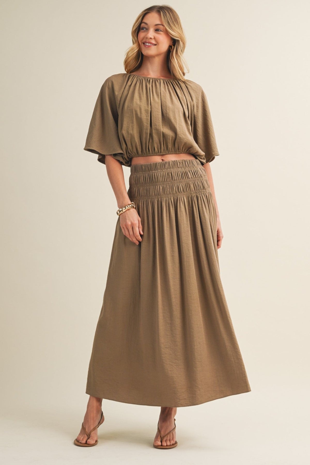 ARLIE A-LINE MAXI SKIRT