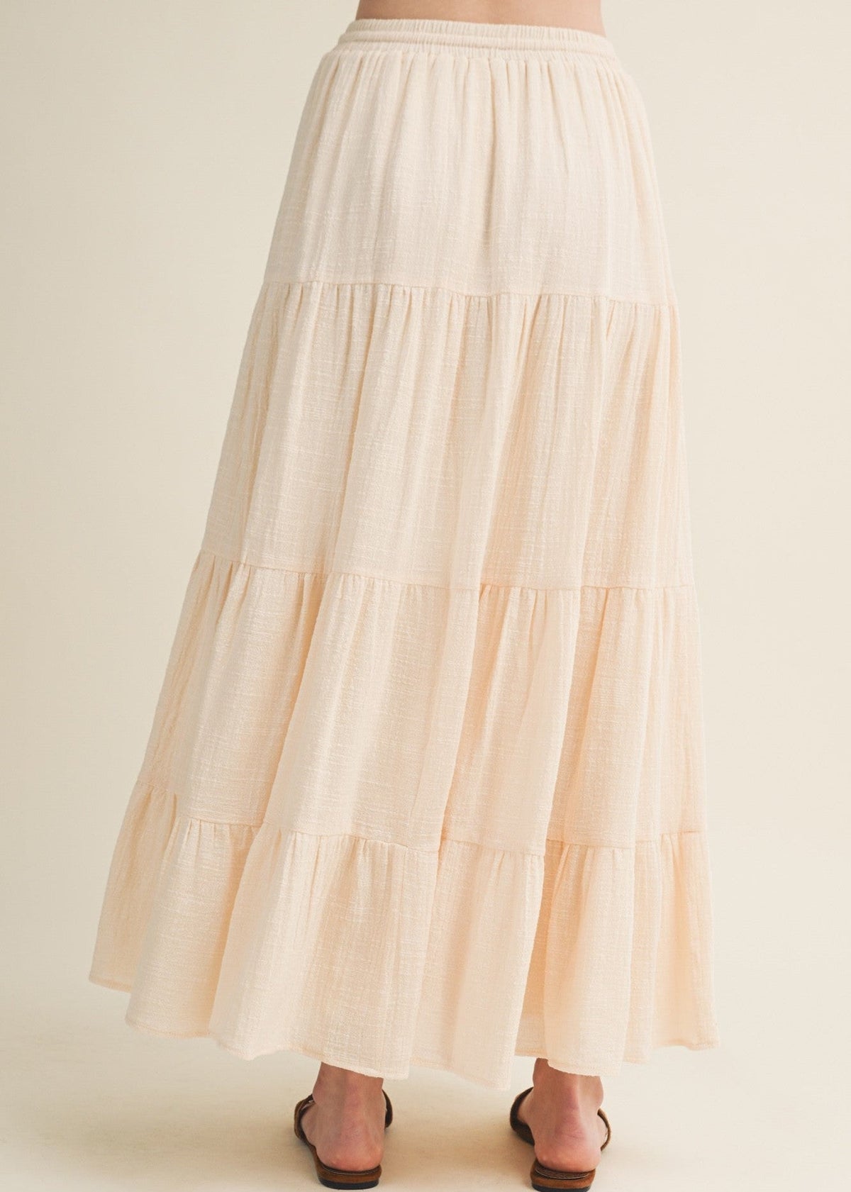 NOAH TIERED MAXI SKIRT