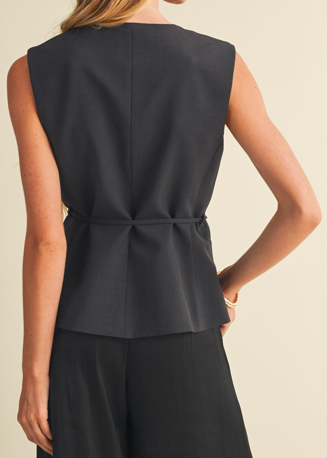 VALERIE PEPLUM VEST TOP