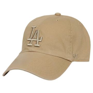 LA Dodgers Basic Ball Cap, Khaki/Khaki