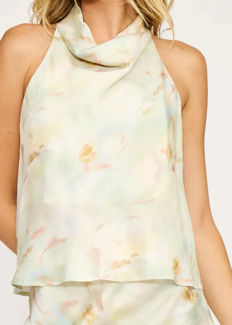 BOWIE COWL NECK TOP