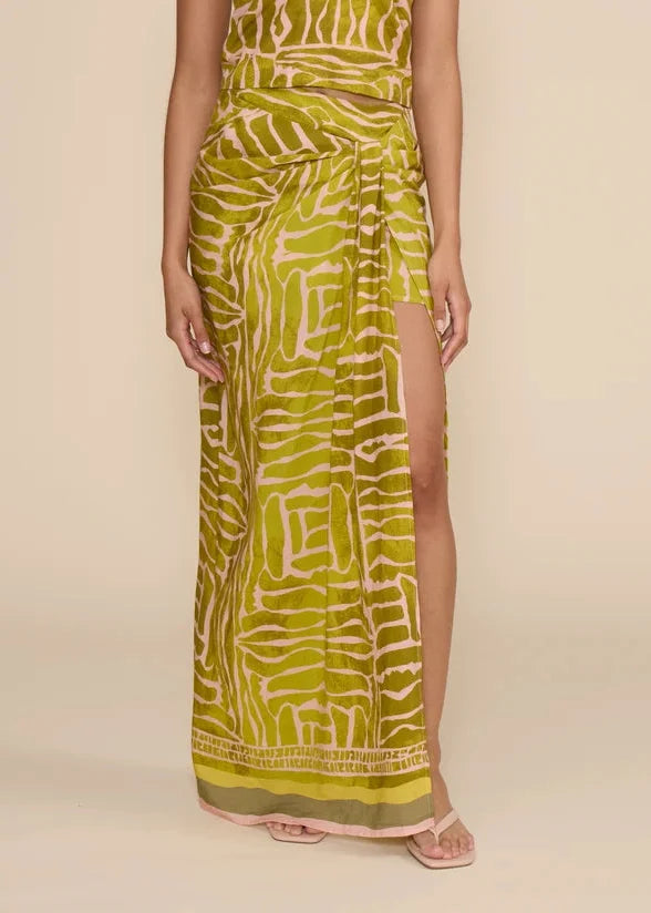 FLORES SLIT MAXI SKIRT