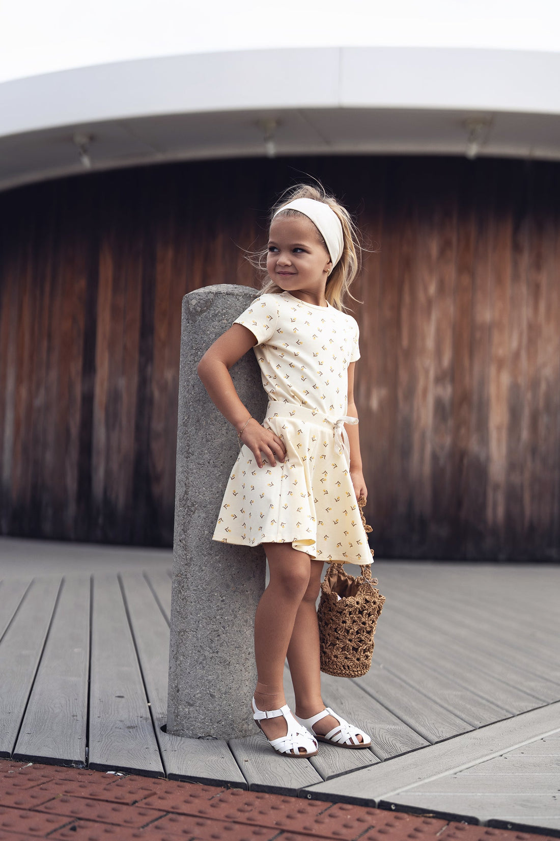 Butter Yellow Tulip 6 Panel Skirt