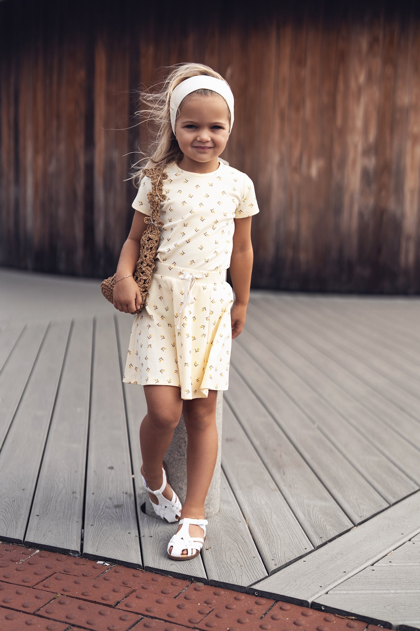 Butter Yellow Tulip 6 Panel Skirt