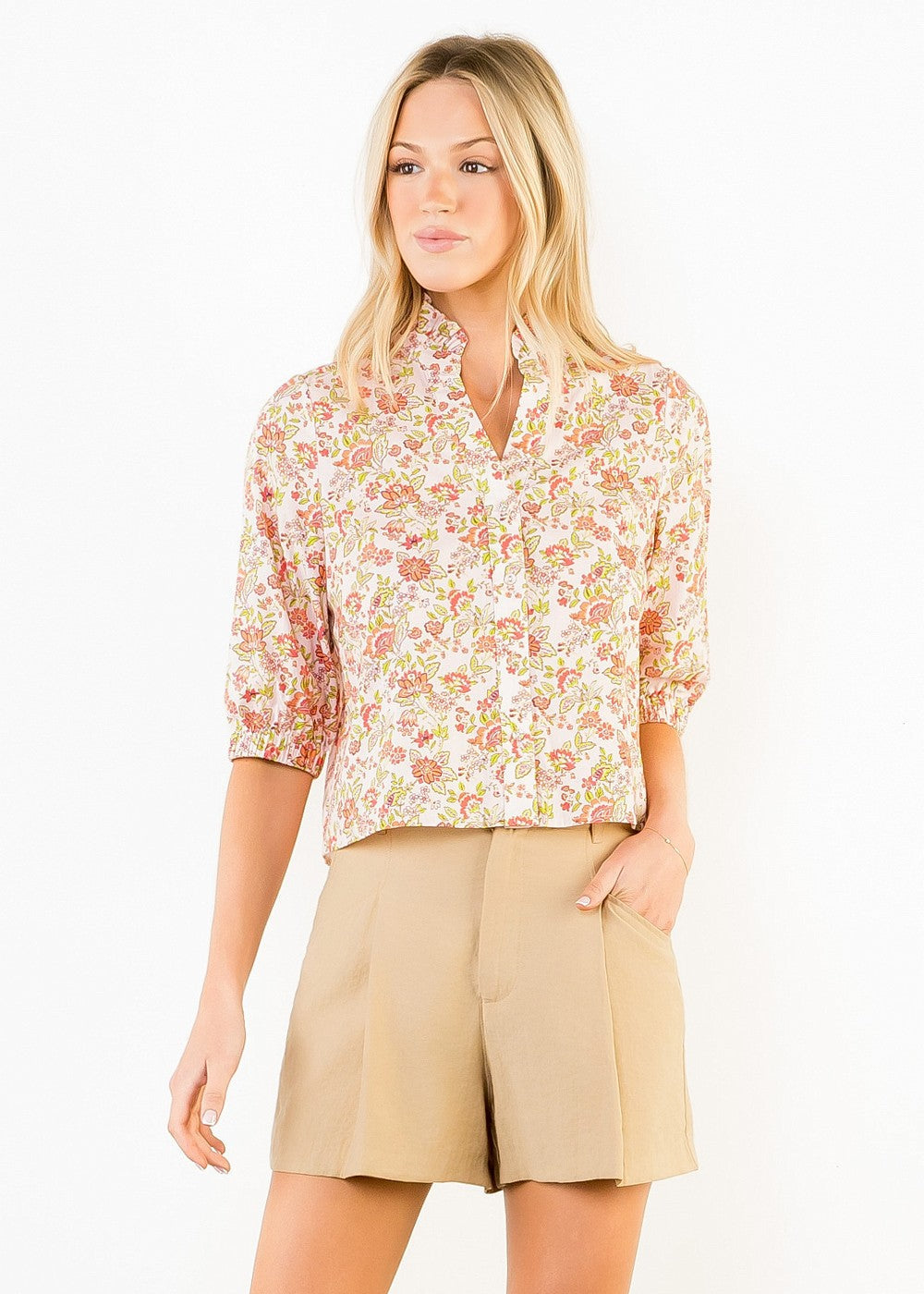 ALLIE BUTTON DOWN TOP