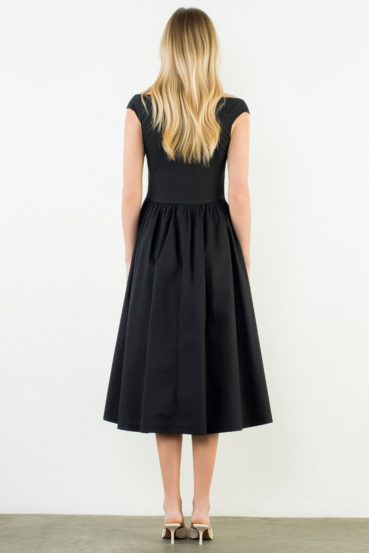 PAMELA SLEEVELESS MIDI DRESS