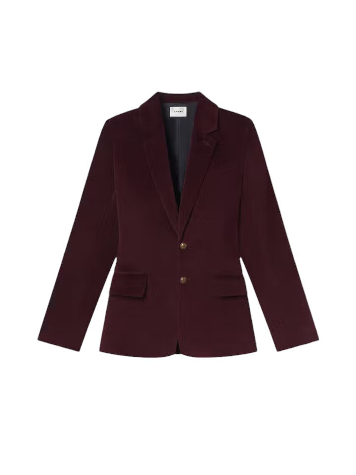 Everyday Velvet Blazer - Wine