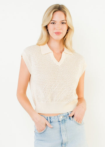 IVY SLEEVELESS KNIT TOP