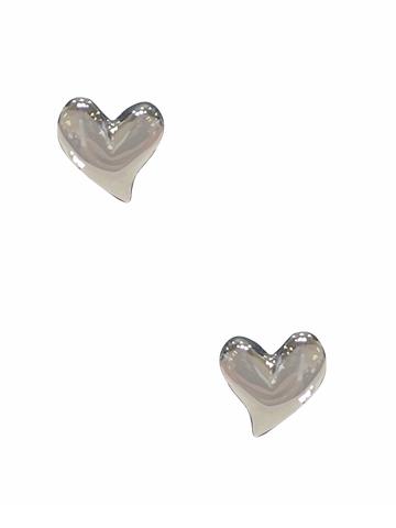 Heart Stud - Silver
