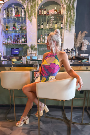 Purple Paradise Bandana Halter Top