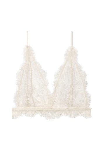 Delicate Lace Bra - Nude